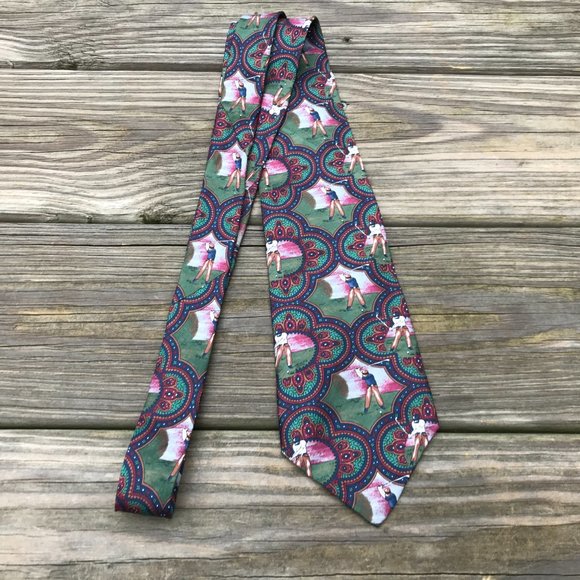 Resilio Men Tie Golf Print Neck Tie Castner Knott - Picture 2 of 9